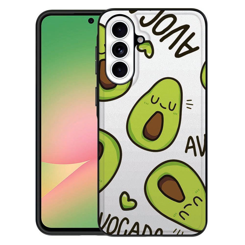 Samsung Galaxy A57 Beschermhoes Avocado Singing Voorzijde.