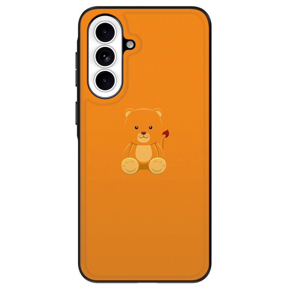 Samsung Galaxy A57 TPU Hoesje Baby Beer oranje achterkant.