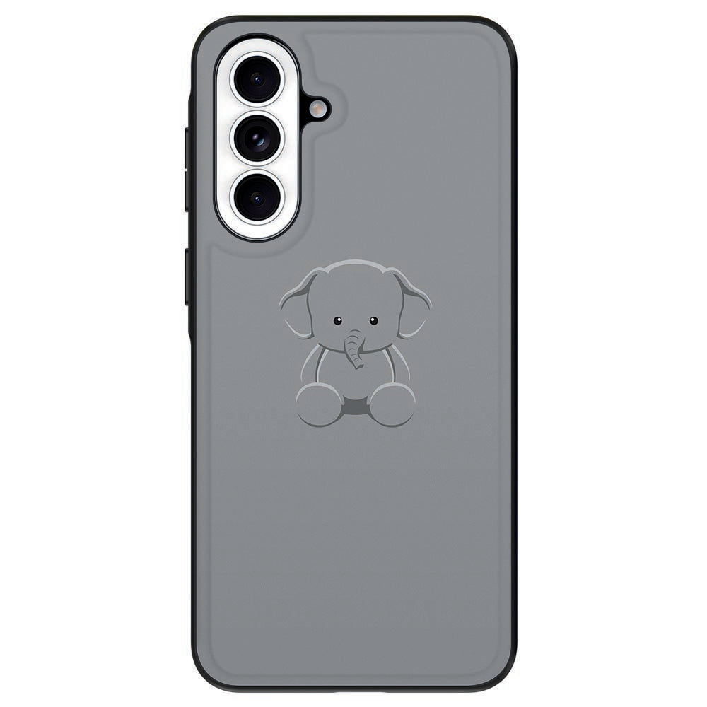 Samsung Galaxy A57 Back Cover Baby Olifant schattig TPU hoesje achterzijde.