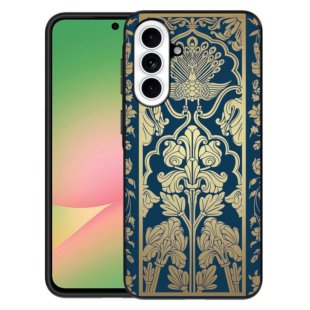 Samsung Galaxy A57 Back Cover Beige Flowers print detail.