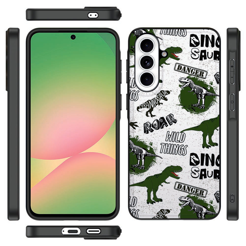 Samsung Galaxy A57 Backcover Hoesje Dinosaurus print detail.