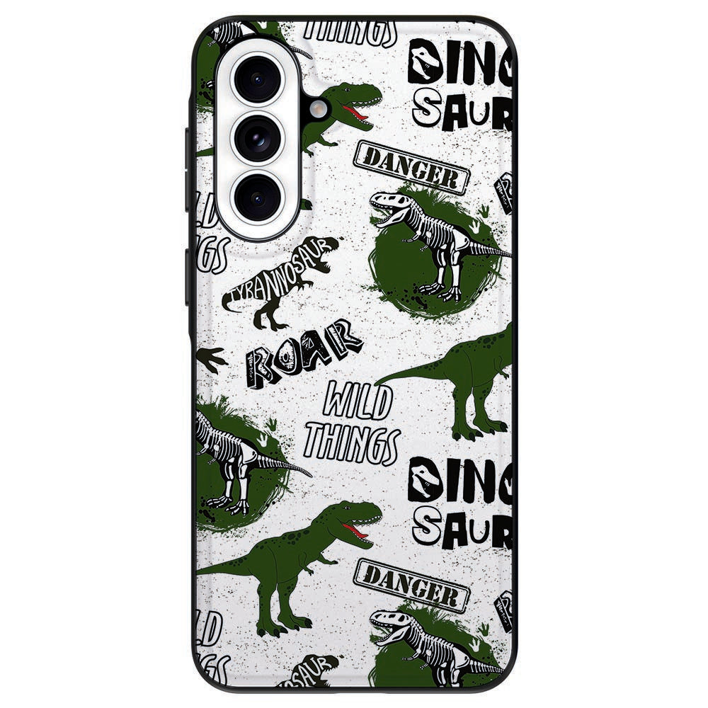Samsung Galaxy A57 Backcover Hoesje Dinosaurus print detail.