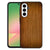 Samsung Galaxy A57 TPU Hoesje Donker Hout Vooraanzicht.