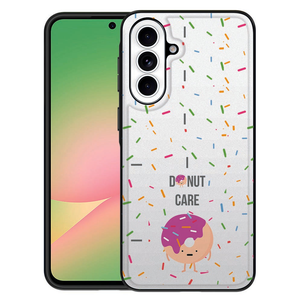 Samsung Galaxy A57 Beschermhoes Donut donutprint TPU achterkant voorkant.