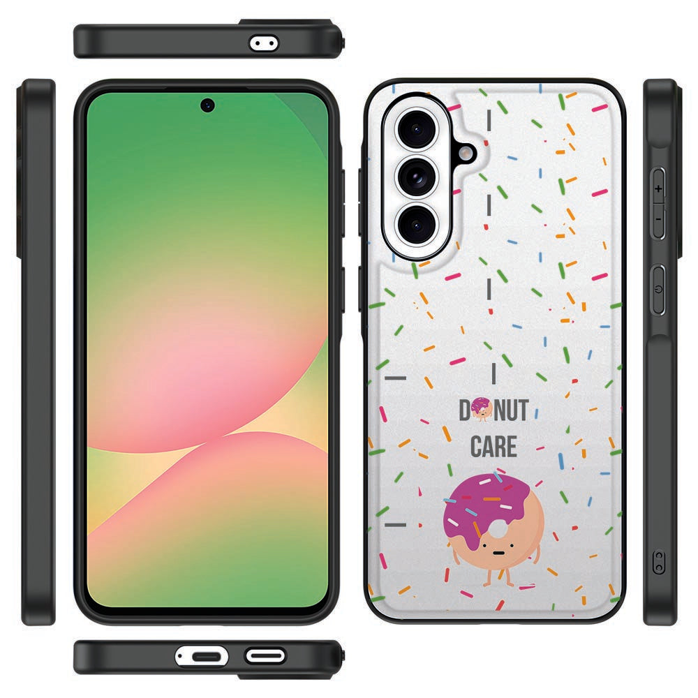 Samsung Galaxy A57 Beschermhoes Donut donutprint mat detail.