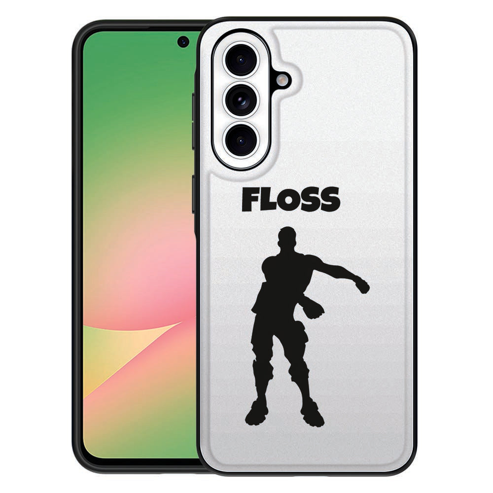 Samsung Galaxy A57 Beschermhoes Floss designprint vooraanzicht.