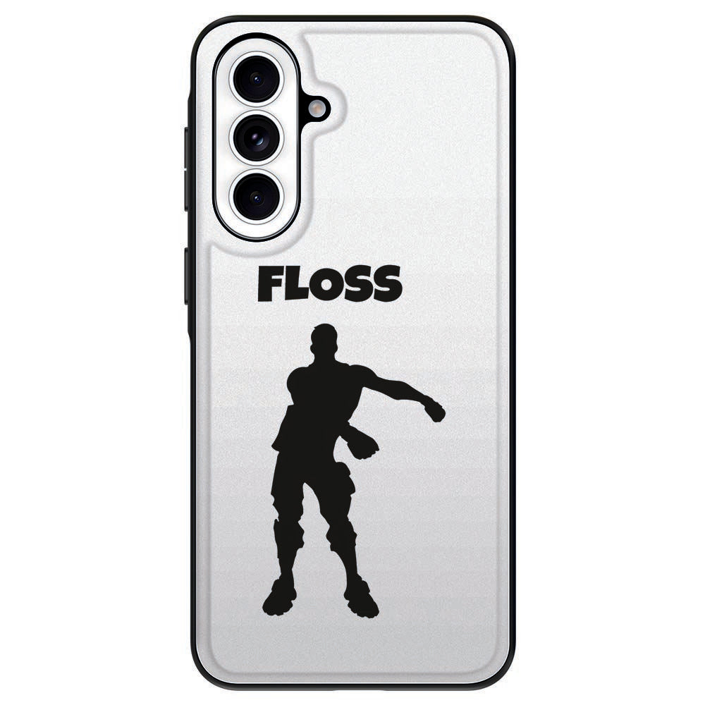 Samsung Galaxy A57 Beschermhoes Floss designprint vooraanzicht.