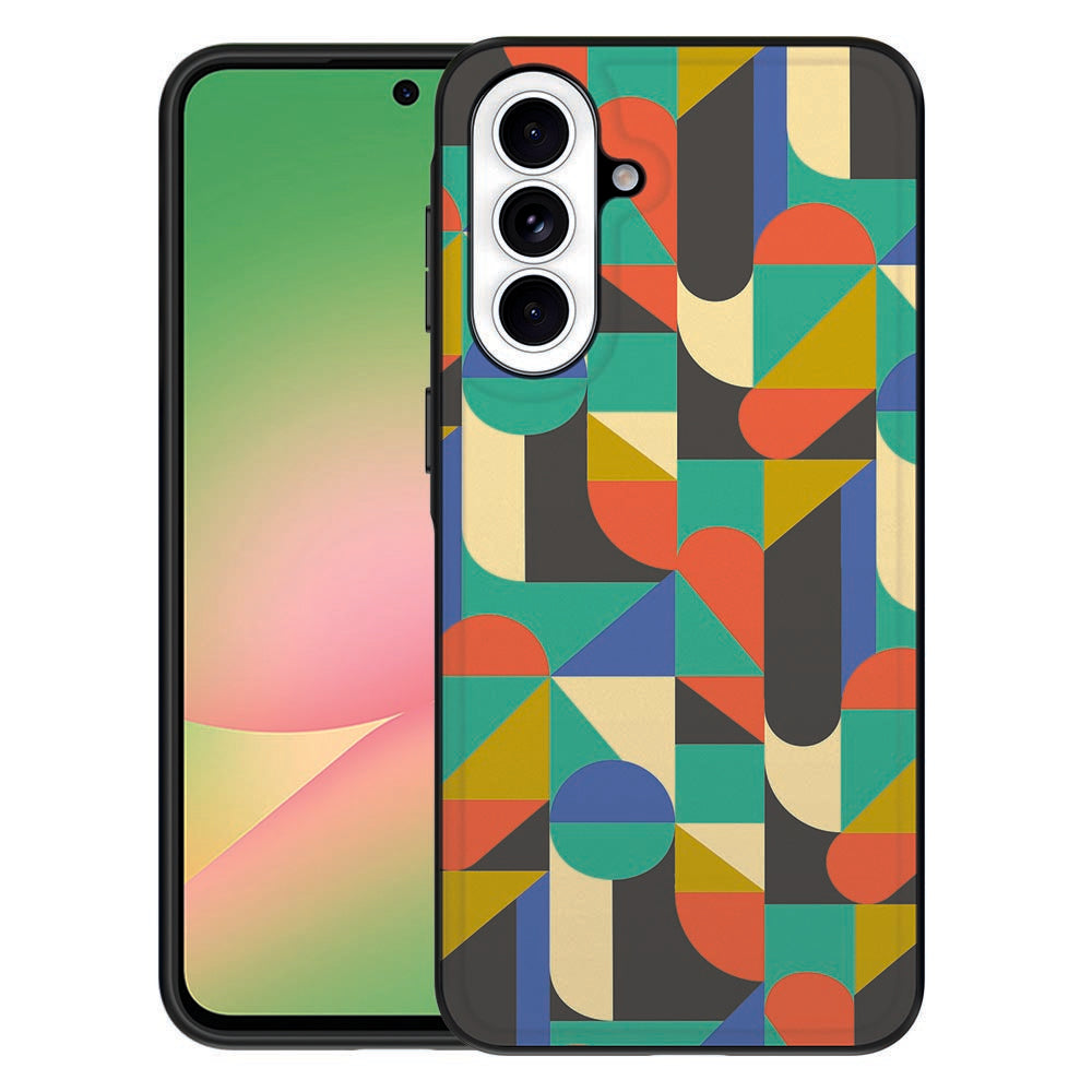 Samsung Galaxy A57 Telefoonhoesje Funky Retro Vooraanzicht.