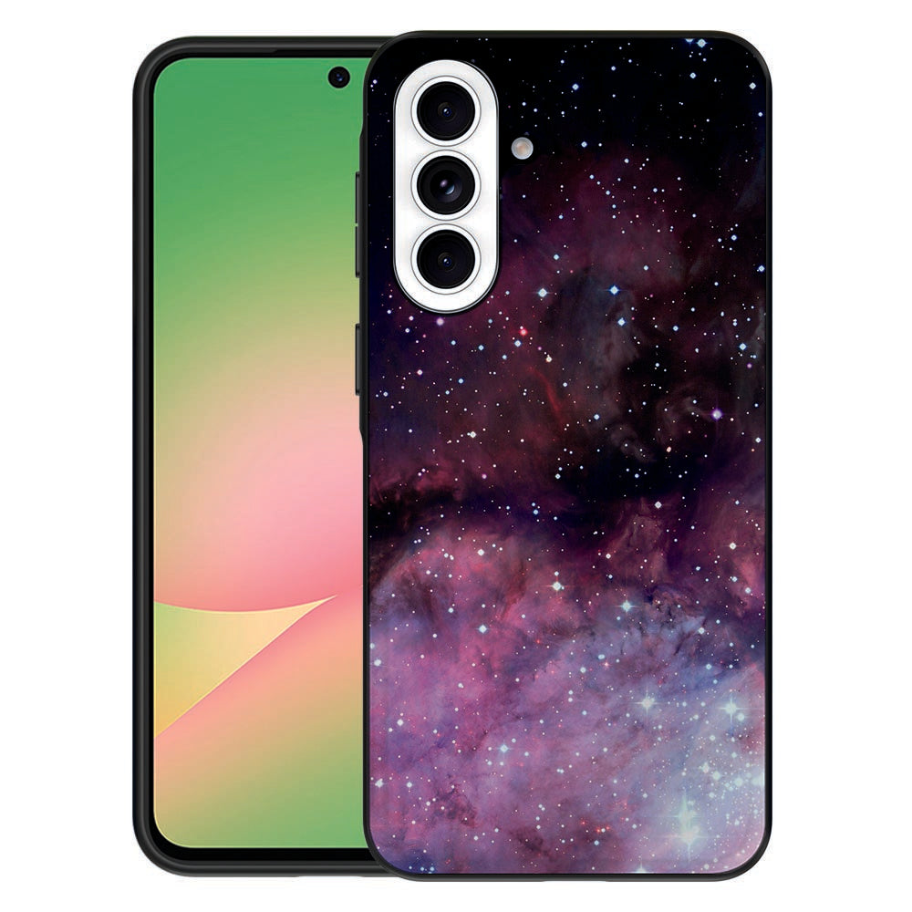 Samsung Galaxy A57 Back Cover Galaxy  sterrenhemel print vooraanzicht.