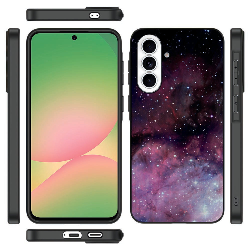 Samsung Galaxy A57 Back Cover Galaxy ruimteffect detailzijde.