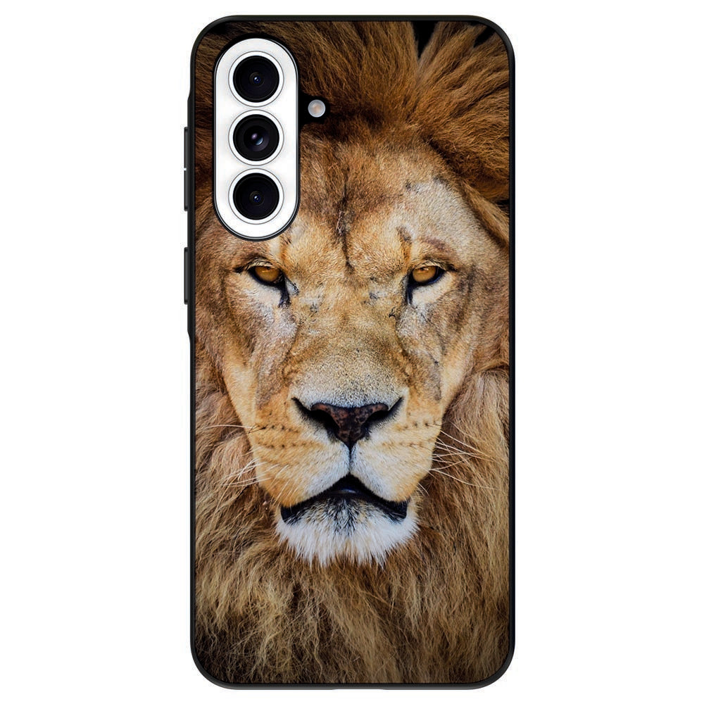 Samsung Galaxy A57 Back Cover Leeuw leeuw print achterzijde voorkant.