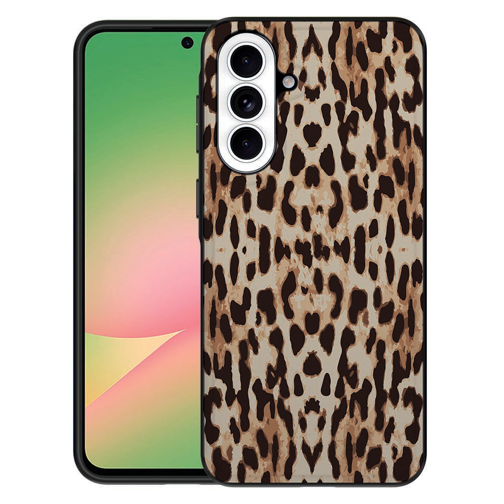 Samsung Galaxy A57 TPU Hoesje Leopard Print Voorzijde.