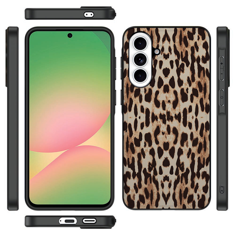 Samsung Galaxy A57 TPU Hoesje Leopard Voor- Achter- en Zijkanten.