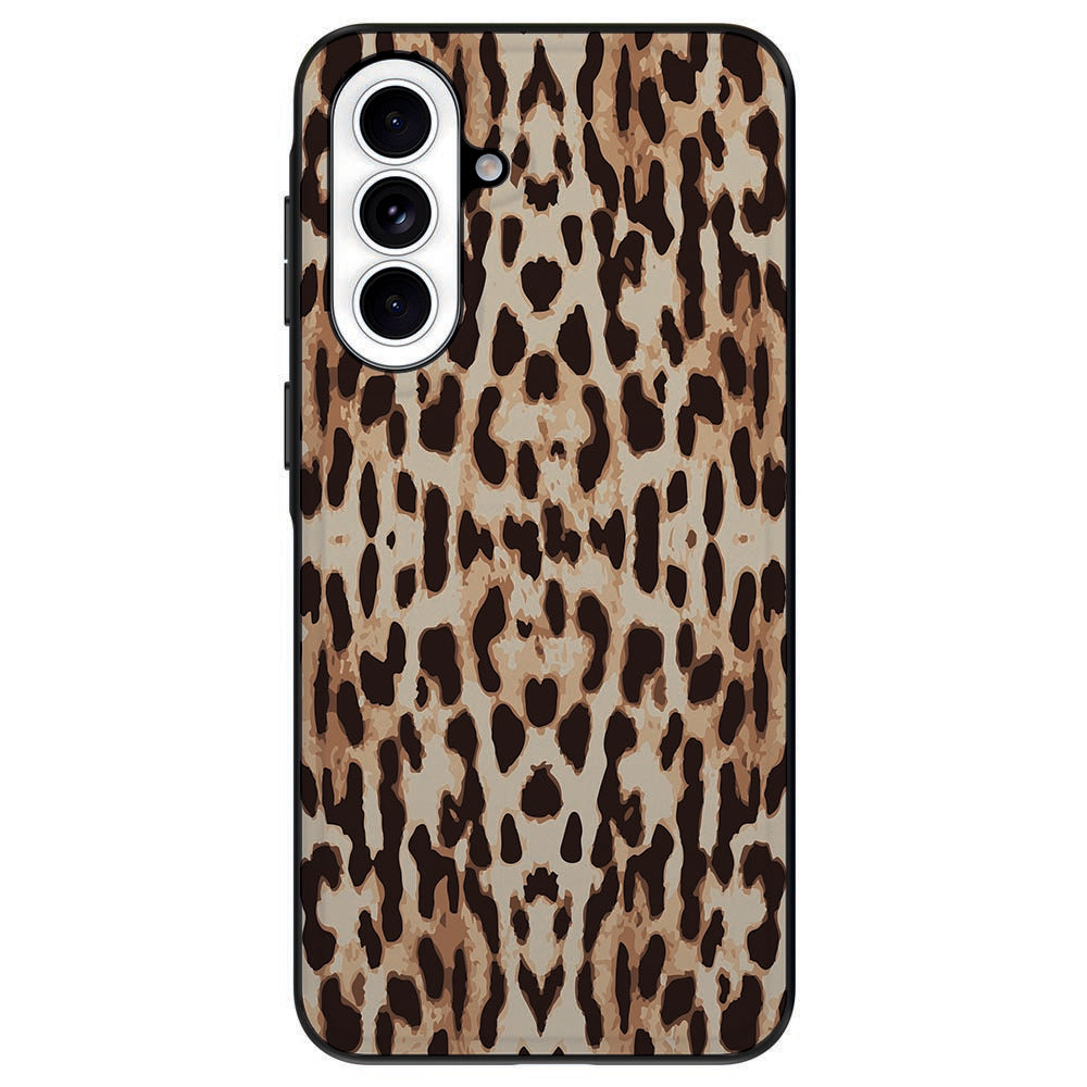 Samsung Galaxy A57 TPU Hoesje Leopard-stijl Vooraanzicht.