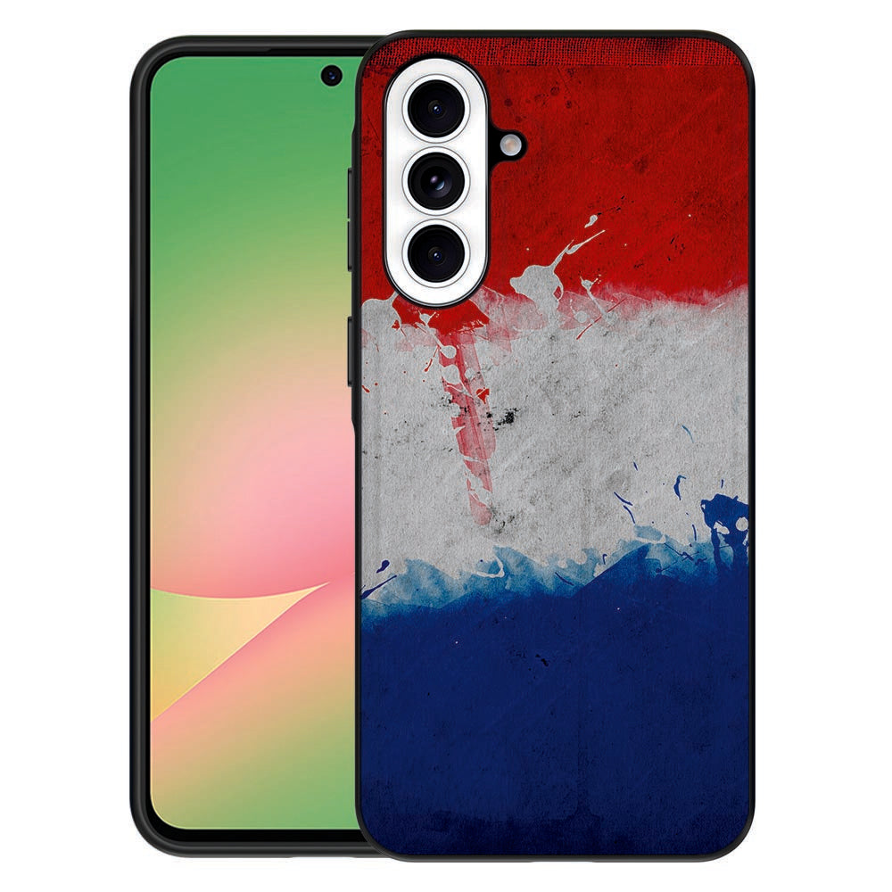 Samsung Galaxy A57 TPU Hoesje Nederland Rood Wit Blauw Vooraanzicht.