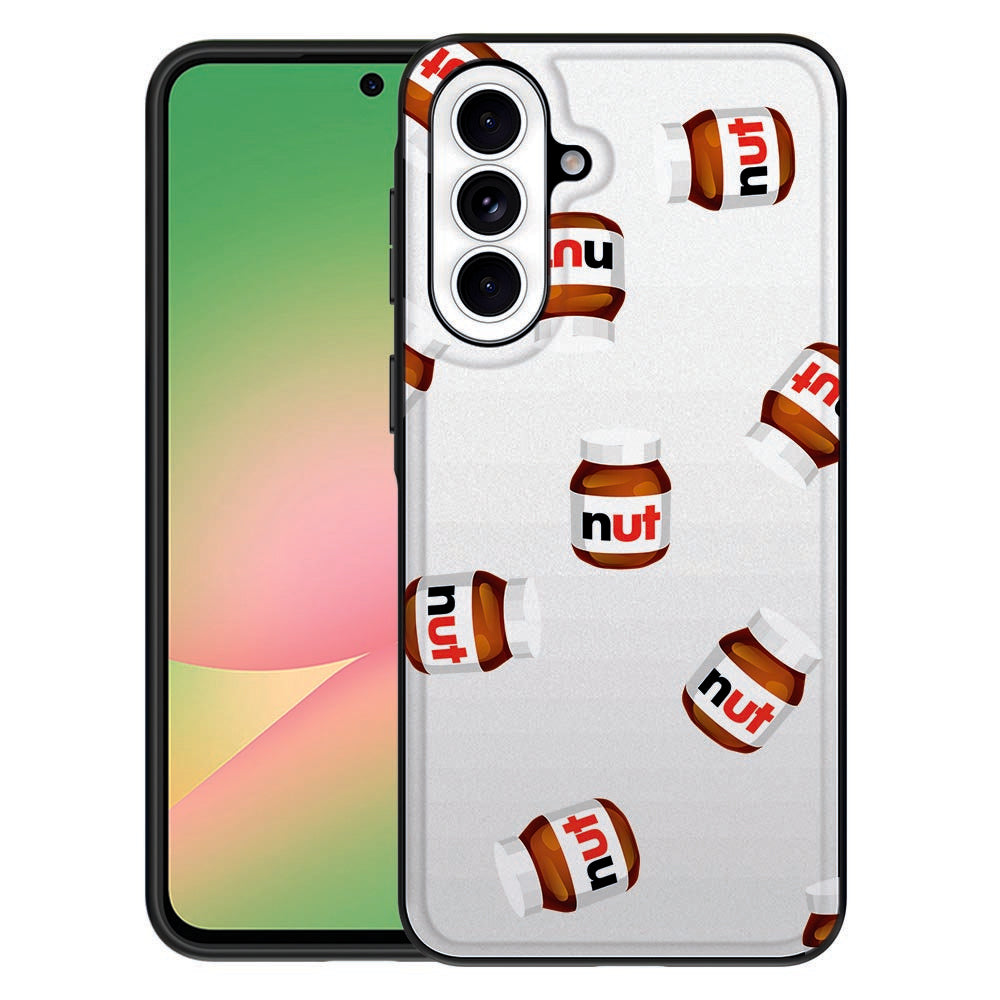 Samsung Galaxy A57 Back Cover Nut Jar Nut Jar print vooraanzicht.