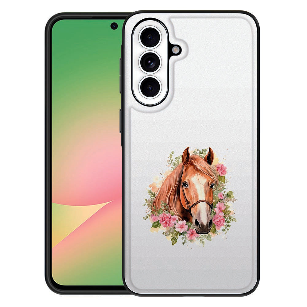 Samsung Galaxy A57 Back Cover Paard Paardenprint Voorkant.