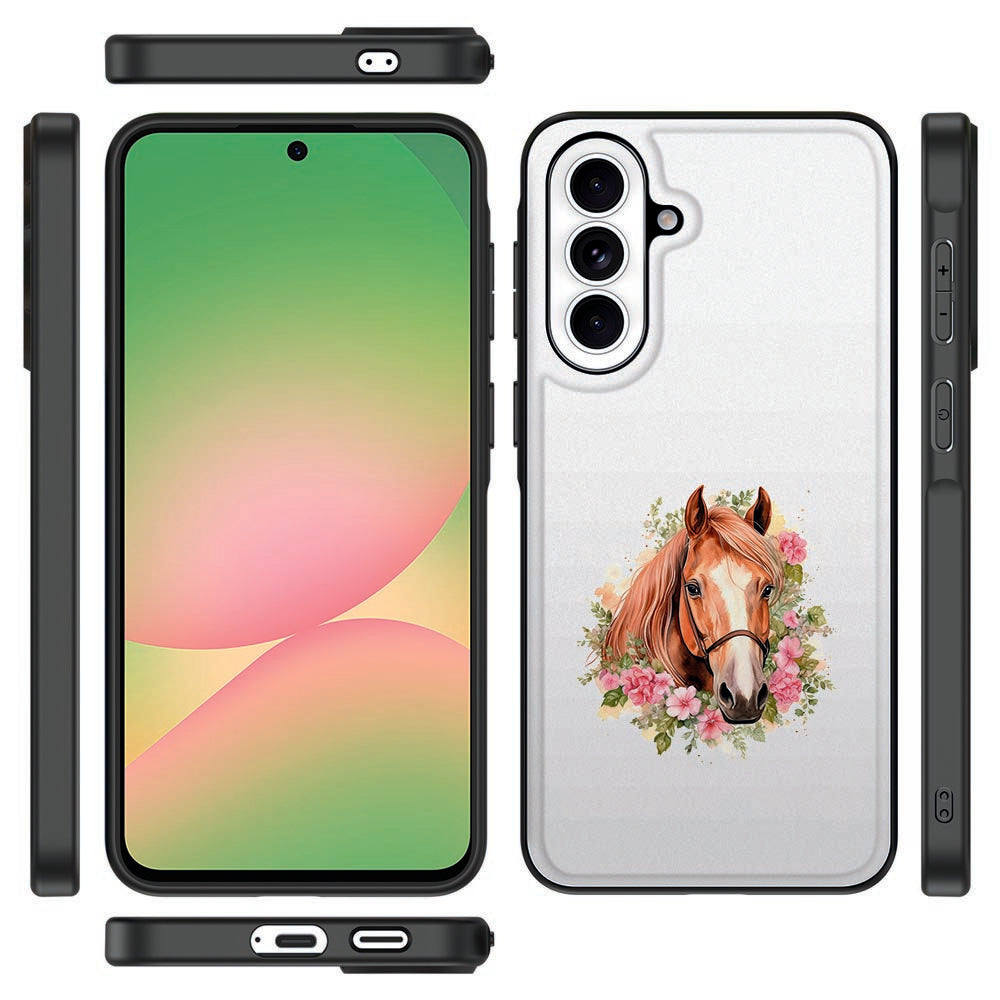 Samsung Galaxy A57 Back Cover Paard paardenprint vooraanzicht.
