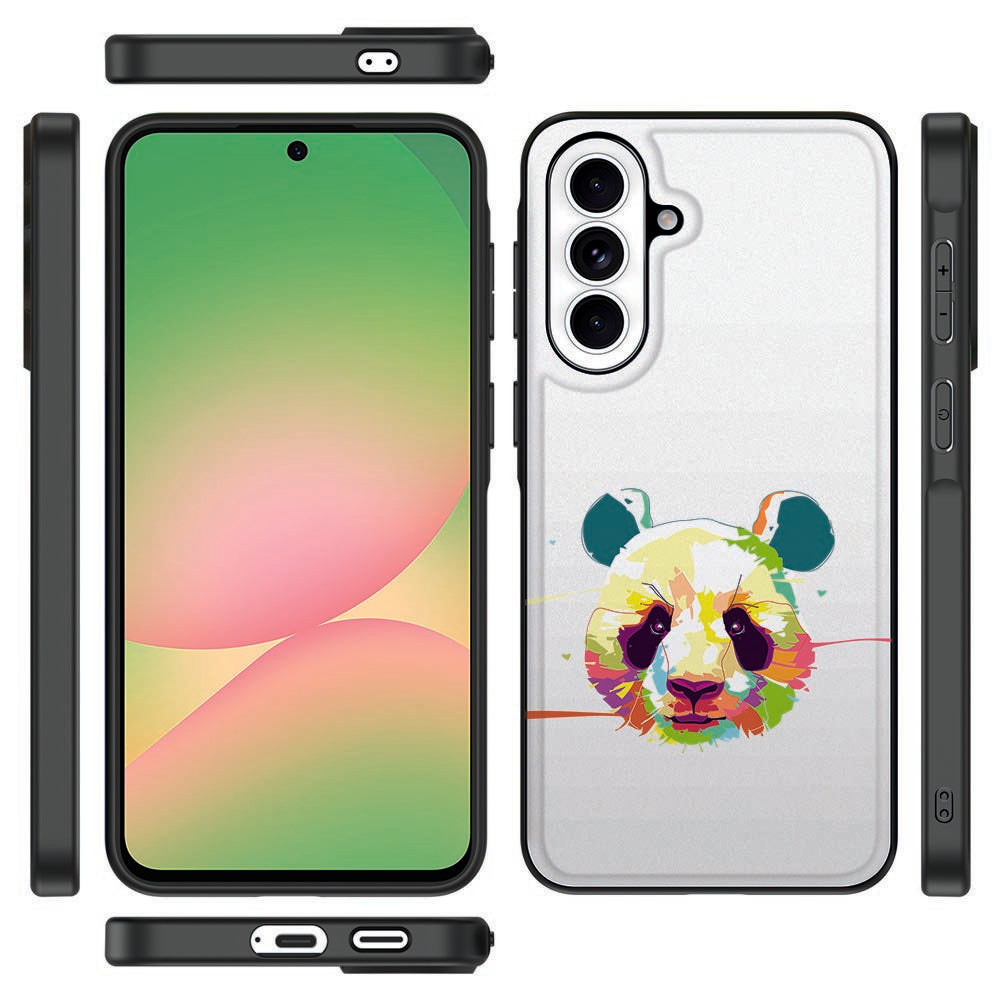 Samsung Galaxy A57 Panda Color Back Cover print voorkant zijkanten achterkant.