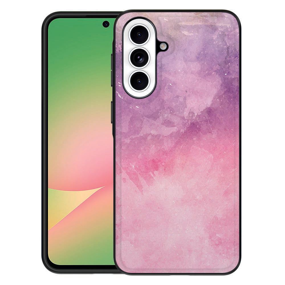 Samsung Galaxy A57 TPU Hoesje Pink Purple Paint vooraanzicht.
