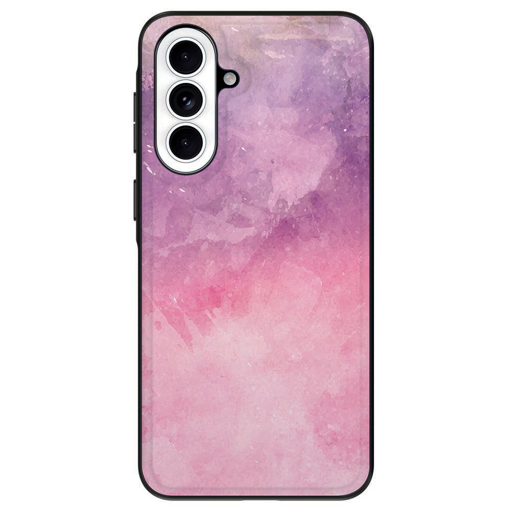 Samsung Galaxy A57 Pink Purple Paint TPU Hoesje achterkant.