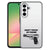 Pistol DTMP Beschermhoes Samsung Galaxy A57 pistoolsilhouet design zwarte achtergrond voorkant.