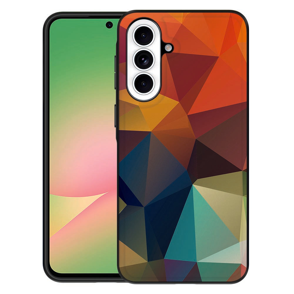 Samsung Galaxy A57 Backcover Hoesje Polygon Color Vooraanzicht.
