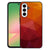 Samsung Galaxy A57 Polygon Red Back Cover vooraanzicht.