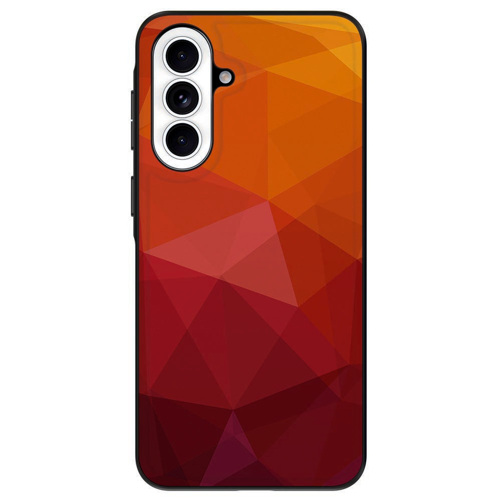 Samsung Galaxy A57 Polygon Red Back Cover detail.