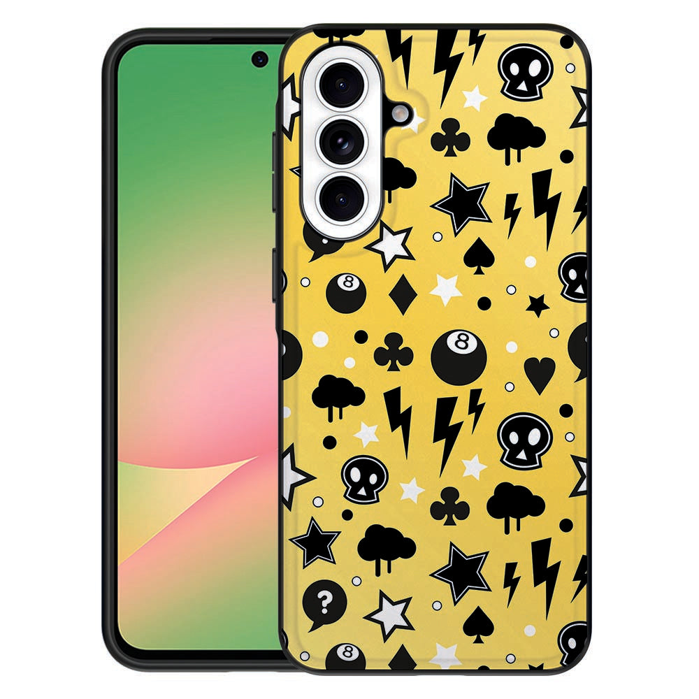 Samsung Galaxy A57 TPU Hoesje Punk Yellow Vooraanzicht.