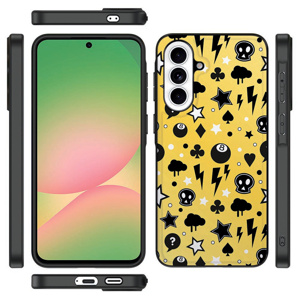 Samsung Galaxy A57 TPU Hoesje Punk Yellow Vooraanzicht.