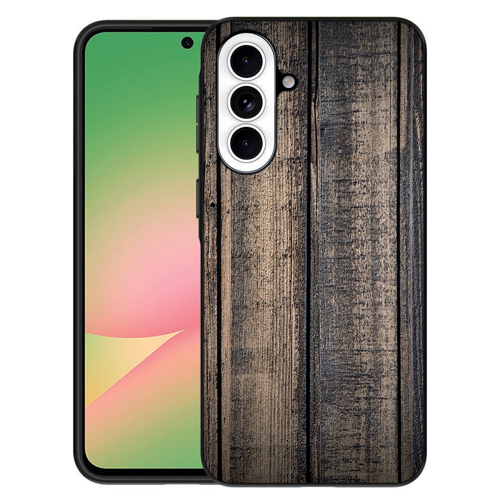 Samsung Galaxy A57 telefoonhoesje Steigerhout steigerhout print vooraanzicht.