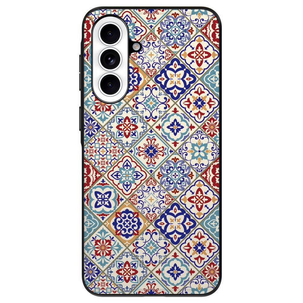 Samsung Galaxy A57 Telefoonhoesje Tiles Color Vooraanzicht.