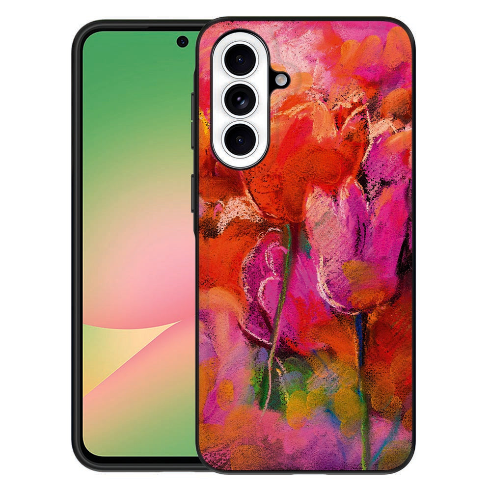 Samsung Galaxy A57 Tulips Beschermhoes Tulips-print Voorkant.