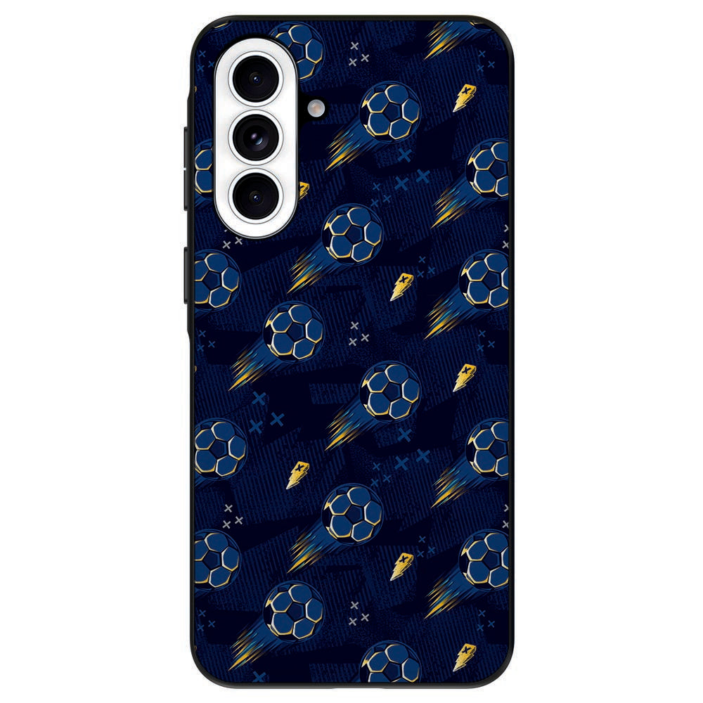 Samsung Galaxy A57 Voetbal Backcover Hoesje voetbalprint detail.