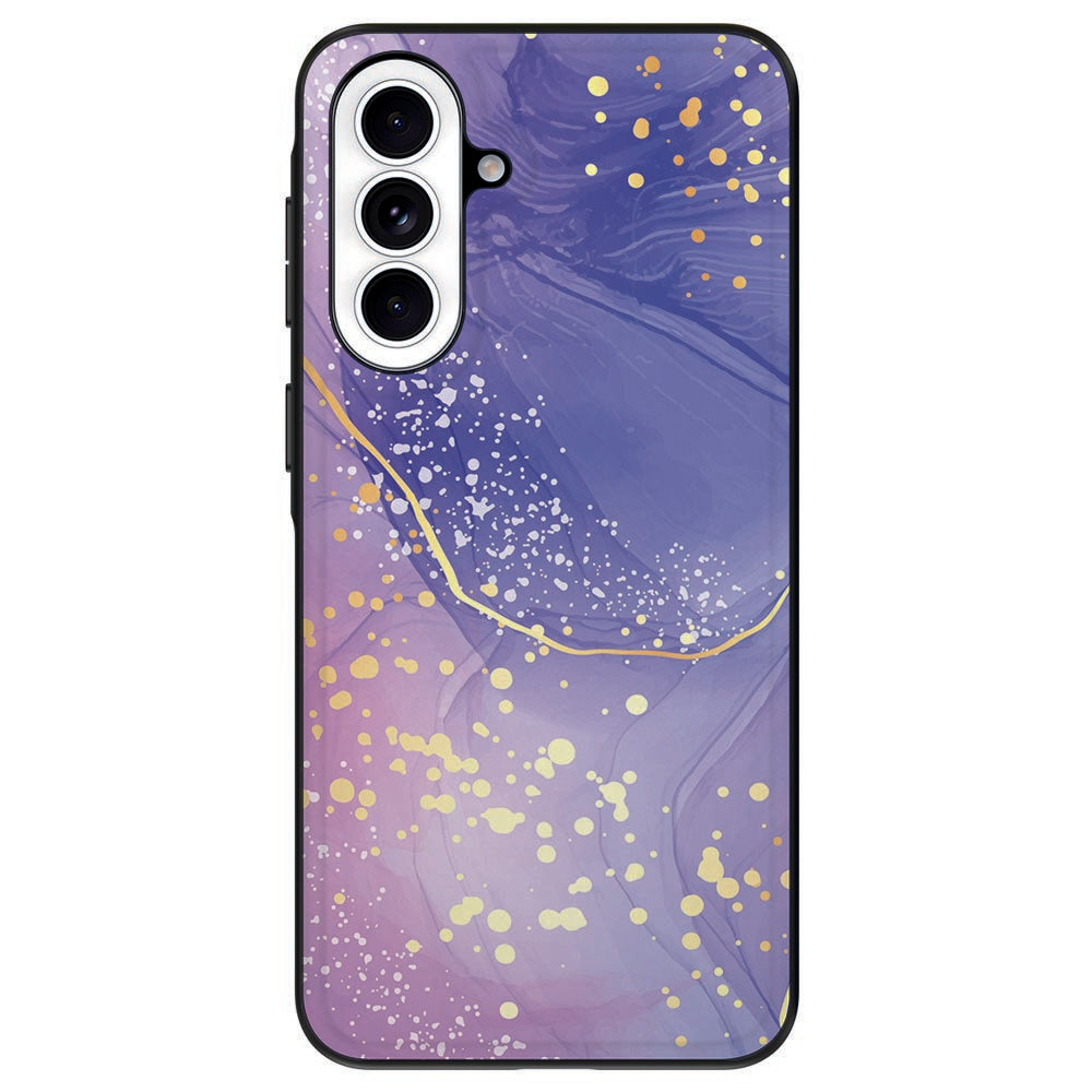 Samsung Galaxy A57 Watercolor Paars Backcover Hoesje detail.