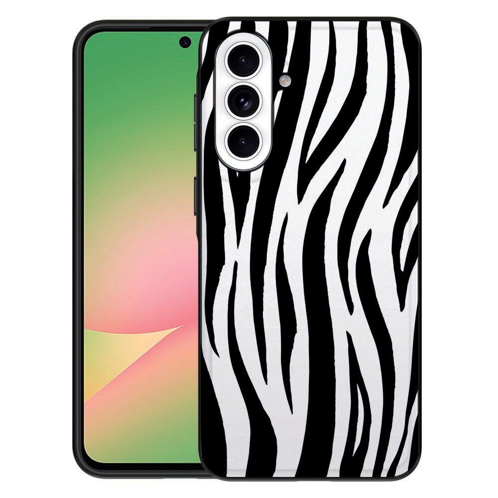 Samsung Galaxy A57 Beschermhoes Zebra Vooraanzicht.
