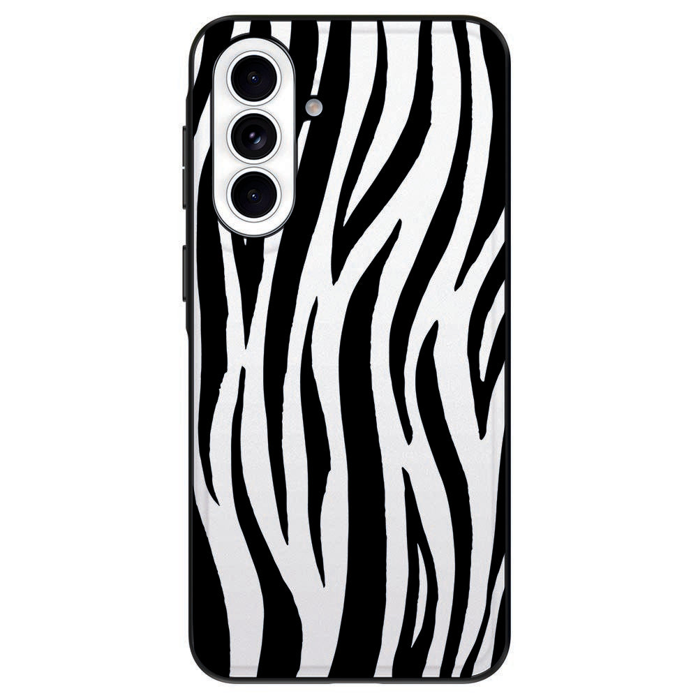 Samsung Galaxy A57 Beschermhoes Zebra design zijaanzicht.