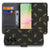 Samsung Galaxy A57 Telefoonhoesje Luipaardprint Voor- en achteraanzicht.