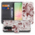 Samsung Galaxy A57 Watercolor Paars Watercolor Flowers Boekhoesje Vooraanzicht.