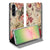 Samsung Galaxy A57 Flip Style Cover Bloemen vooraanzicht.
