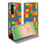 Samsung Galaxy A57 Book Case Blokken Boekhoes Legoblokken-Print Vooraanzicht.