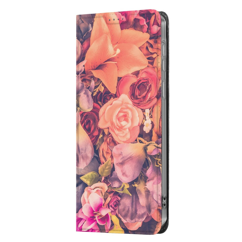 Samsung Galaxy A57 Bookcase Bosje Bloemen detail.