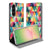 Samsung Galaxy A57 Book Cover Geruit kleurrijke ruitjes vooraanzicht.