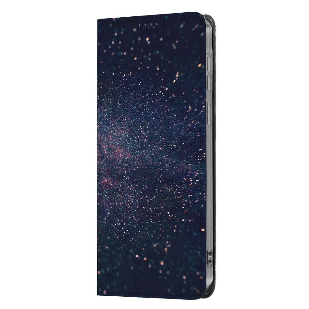 Samsung Galaxy A57 Book Case Stars sterrennevel design vooraanzicht.