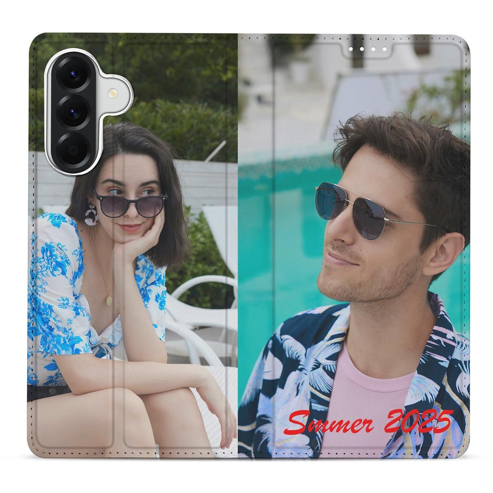 Samsung Galaxy A57 Stand Case Hoesje Maken met Foto | Slim & Persoonlijk zomer print vooraanzicht.