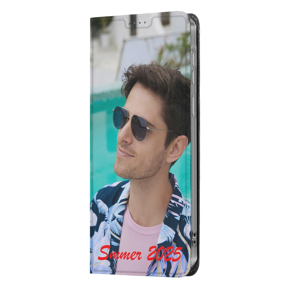 Samsung Galaxy A57 Stand Case Hoesje Maken met Foto | Slim & Persoonlijk met zomerse afbeelding en tekst zomer 2025.