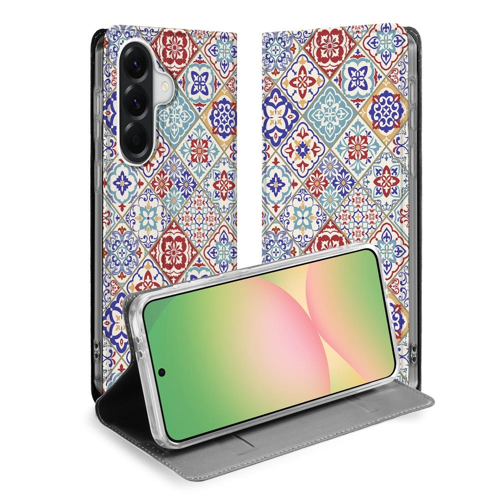 Samsung Galaxy A57 Telefoonhoesje Tiles Color vooraanzicht.