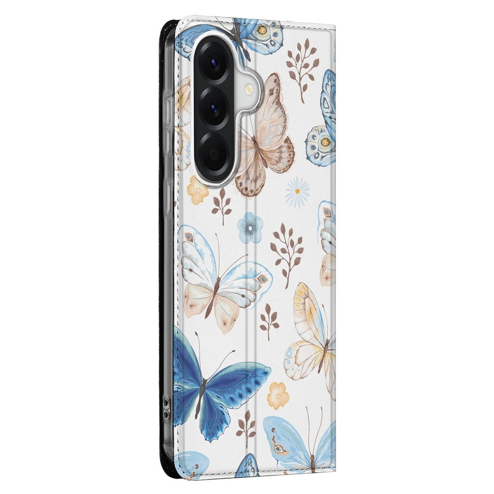 Samsung Galaxy A57 Telefoonhoesje Vlinder Vlinderdesignhoesje zijaanzicht.