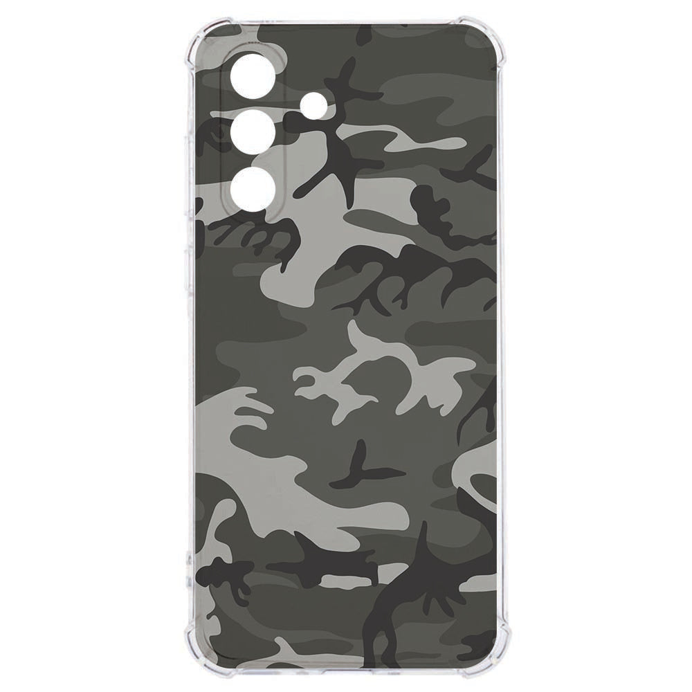 Samsung Galaxy A57 TPU Siliconen Hoesje Army Light Antishock camouflage ontwerp.